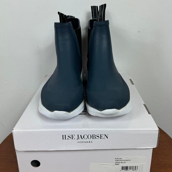 New Ilse Jacobsen Rubber Waterproof Rain Boot in Orion Blue Women's Size 10 - Picture 3 of 10
